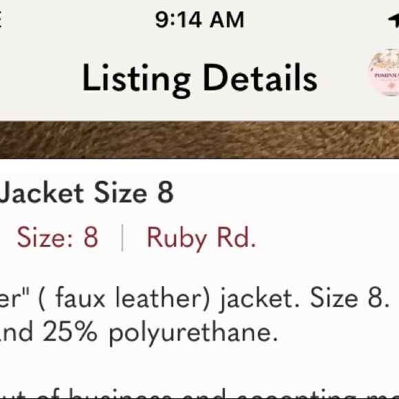 Ruby Rd. Jacket Size 8 - Picture 4 of 4